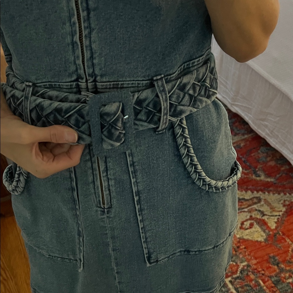 Show Me Your MuMu Blue Denim Mini Dress - Picture 2 of 7